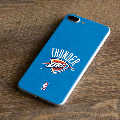 NBA OKC Thunder Distressed iPhone 8 Plus Skin